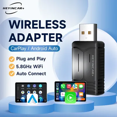 2025 HEYINCAR Wireless CarPlay Android Auto Youtube Music Spotify Auto For Toyota Audi Golf Peugeot Mercedes volkswagen Opel Mg