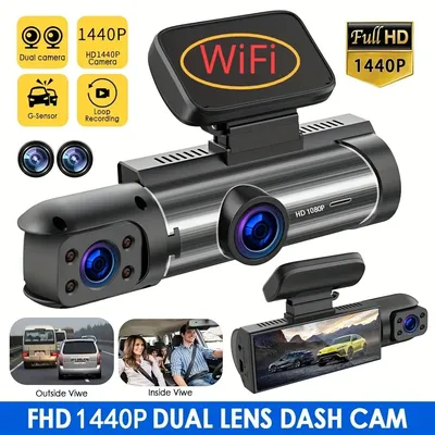 1440P HD WiFi Dash Cam for Car DVR Camera Video Recorder Auto Night Vision WDR Voice Control