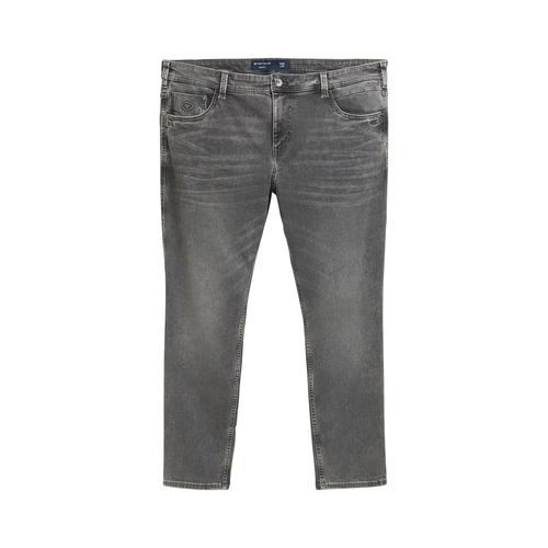 TOM TAILOR Herren Plus - Regular Jeans mit TENCEL™ Lyocell, grau, Uni, Gr. 42/32