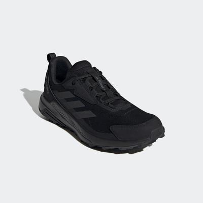 Wanderschuh ADIDAS TERREX "TERREX ANYLANDER", Gr. 44,5, schwarz (core schwarz, core schwarz, grau four), Textil, sportli