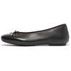 Ballerina FITFLOP "DELICATO BOW", Damen, Gr. 36, schwarz, Leder, unifarben, elegant, Schuhe, Slipper mit Schleife
