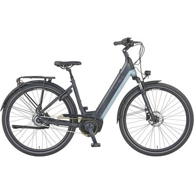 E-Bike PROPHETE "Geniesser 4.0" Gr. 48, schwarz (schwarz, grau), E-Bikes, 48cm, 28 Zoll (71,12cm), Pedelec, Elektrofahrrad für Damen u. Herren, Topseller