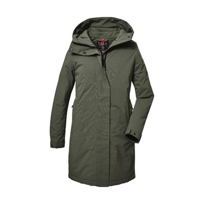 Parka "GW 73 WMN PRK", Damen, Gr. 42, grün (olivgrün), Oberstoff: 100% Polyester, Futter: 100% Polyester (recycelt), Wattierung: 100% Polyester (recycelt), G.I.G.A. DX BY KILLTEC, sportlich, Jacken, Wasserdichter, atmungsaktiver Damenparka,... Image