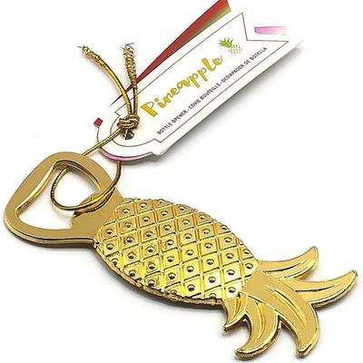 Pineapple Shaped Metal Bottle Opener Solid Creative Can Opener for Bar and Home Use