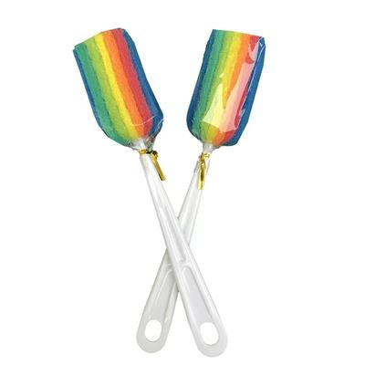 Detachable Rainbow Sponge Cleaner Cup Washing Brush set of 2