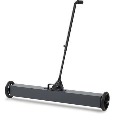 36'' Rolling Magnetic Sweeper with Wheels, 50 Lbs Capacity Rolling Magnetic Floor Sweeper with Release Handle