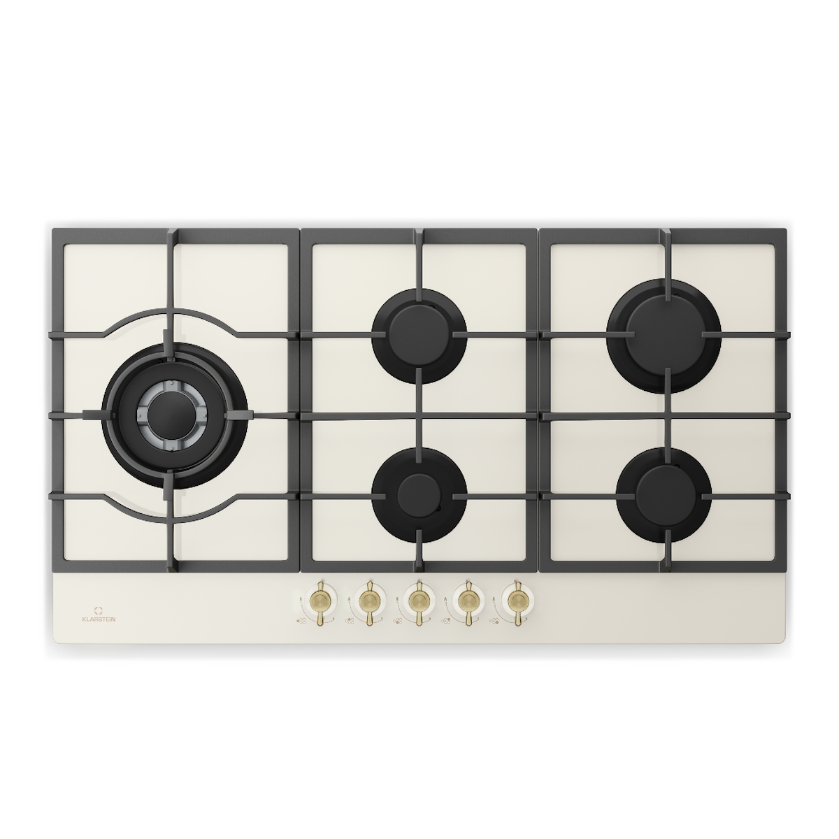 Klarstein Victoria Chef Edition 5-Zonen Gaskochfeld Creme Image