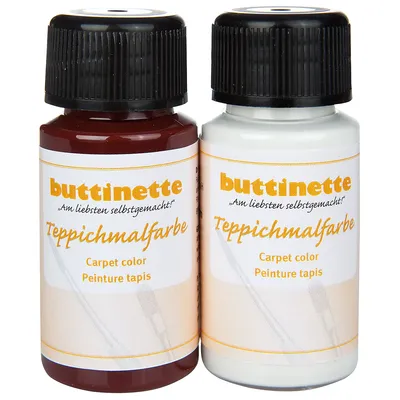 buttinette Teppichmalfarben in verschiedenen Farbkombinationen, 2x 50 ml