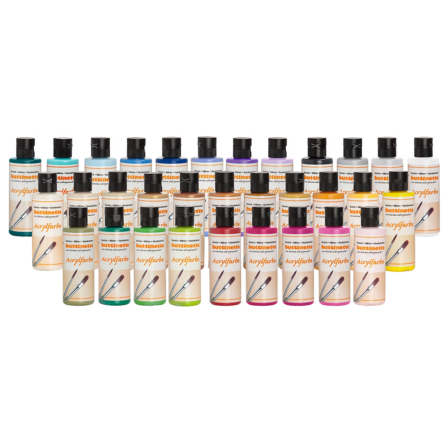 buttinette Peinture acrylique, différentes couleurs, 80 ml