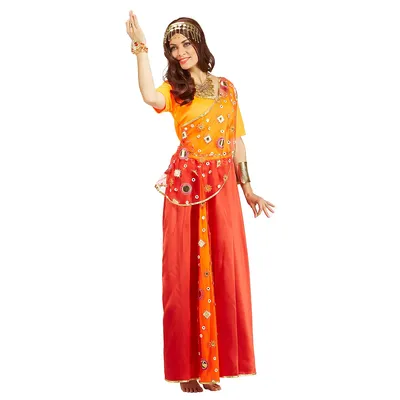 Orient-Kostüm Schariadne für Damen, orange/rot Image