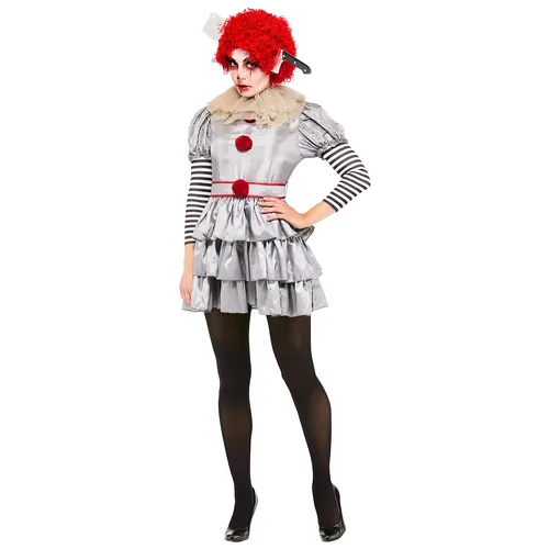 Kleid Horror-Clown für Damen