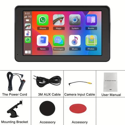 TEMU Hikity Wireless Carplayer For , 7- Car Autoradio Fm Gps Navigation + (optional)