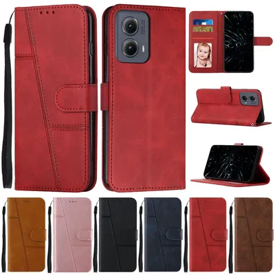 For Motorola Edge 2024 Case Flip Wallet Book Cover for Motorola EDGE 2024 Phone Case Edge2024 Leather Protective Cases Fundas