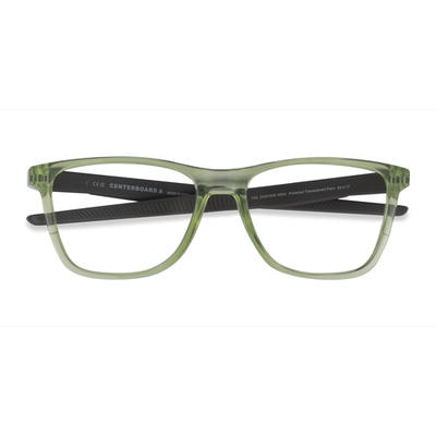 Unisex s square Clear Green Plastic Prescription eyeglasses - Eyebuydirect s Oakley Centerboard A