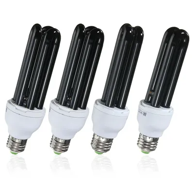 15W 20W 30W 40W E27 UV Light Bulb AC220V Straight Low Energy Ultraviolet Fluorescent Black Light CFL Violet Detection Lamp