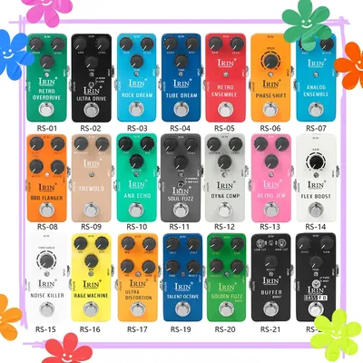 IRIN E-Gitarre Effektpedal Kompression Fuzz Overdrive Distortion Boost Bass True Bypass Pedale RS Gitarrenzubehör