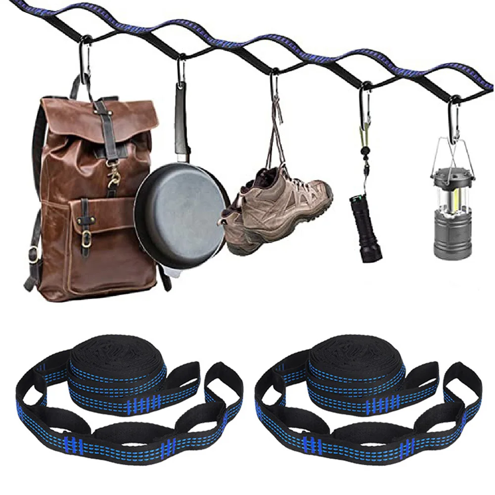 2 stücke 2/2,8 m Super Starke Hängematte Strap Outdoor Camping Hängematte Garten Schaukel Riemen Seil Hohe Festigkeit Last-lager Gurt Seil