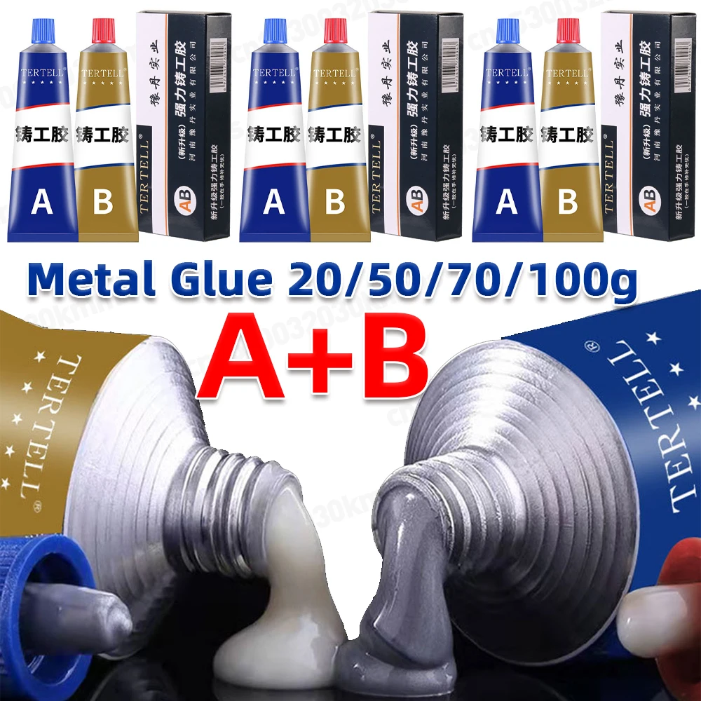 A b Guss reparatur kleber Hoch temperatur beständiger Flüssigmetall-Schweißfüllmetall-Reparatur kleber für Metallguss fehler Image