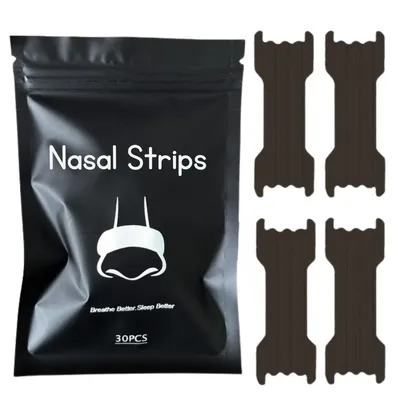 30/60PCS Nose Strips Extra Strength Nasal Strips Relief Strips for Better Sleep Non-Invasive Anti Snoring Strips for Men & Women