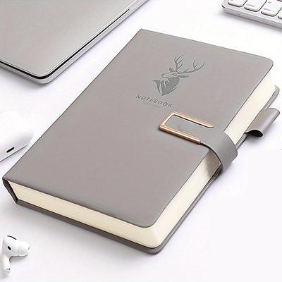 Notebook Super Thick College Students A5 Leather Business Notepad Thick Retro Simple Diary Creative Wholesale, Back to School Gift (Excluding Pens)