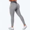 Per donna Pantaloni da yoga Leggings da yoga Tasca Fascia Elastica Vita Alta Yoga Allenamento in Palestra Pilates Collant Nero Verde Rosso rosa Gli sport Abbigliamento sportivo Elasticizzato Taglia