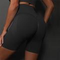 Per donna Shorts da Palestra Shorts da yoga Shorts da allenamento Fascia Elastica Vita Alta Yoga Allenamento in Palestra Pilates Pantaloncini Grigio scuro Nero Borgogna Gli sport Abbigliamento