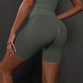 Per donna Shorts da Palestra Shorts da yoga Shorts da allenamento Fascia Elastica Vita Alta Yoga Allenamento in Palestra Pilates Pantaloncini Grigio scuro Nero Borgogna Gli sport Abbigliamento