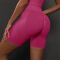 Per donna Shorts da Palestra Shorts da yoga Shorts da allenamento Fascia Elastica Vita Alta Yoga Allenamento in Palestra Pilates Pantaloncini Grigio scuro Nero Borgogna Gli sport Abbigliamento