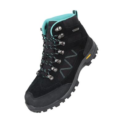 Mountain Warehouse Womens/Ladies Storm Wildleder wasserdichte Wanderschuhe (schwarz)