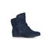 Plus Size Women's Serena Wide Width Ankle Boot by Cloudwalkers in Navy (Size 8 1/2 W)