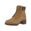 Schnürstiefelette TIMBERLAND "Kinsley", Gr. 42, gelb (wheat, braun), Synthetik, Leder, sportlich, Schuhe, Winterschuhe, Winterstiefel, Schnürboots, Winterboots, wasserdicht