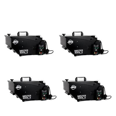 American DJ Mister Kool II Wired Low Lying Water Smoke Fog Machine (4 Pack)