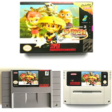Mystery Dungeon 2 Shiren the Wanderer game cartridge For snes ntsc pal video game