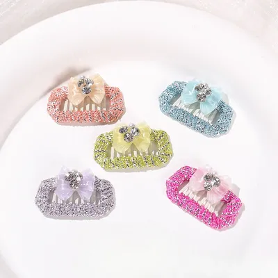Haustier Bräutigam Katze Haars pange bunte Frühlings zwiebel mit Seil Diamant Haustier Kopf Image