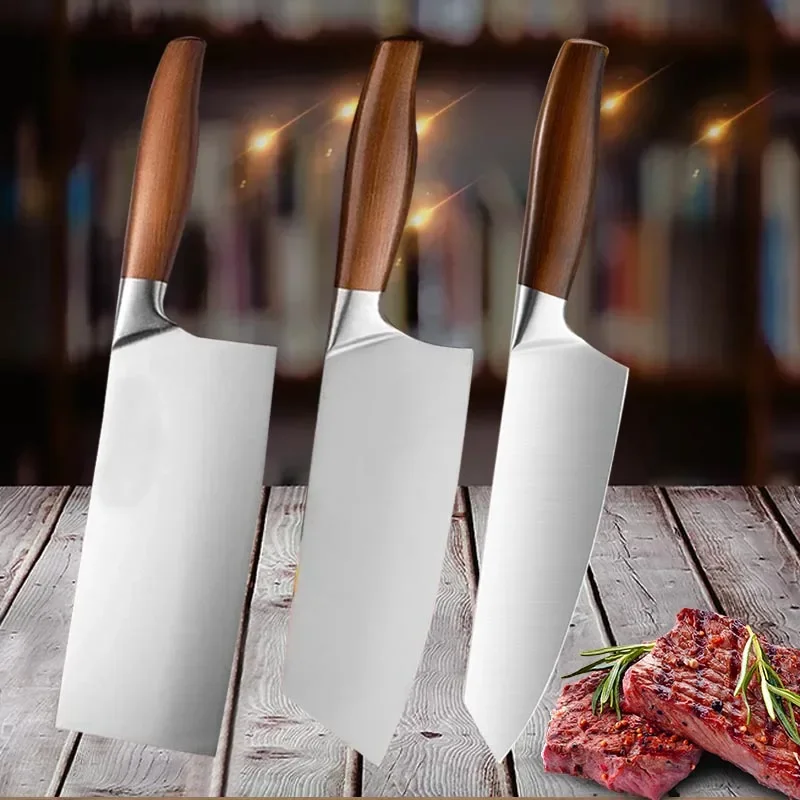 Japanische Kochmesser Küche Ausbeinmesser Fleischbeil Fischschneiden Edelstahl Metzgermesser Küchenzubehör Image