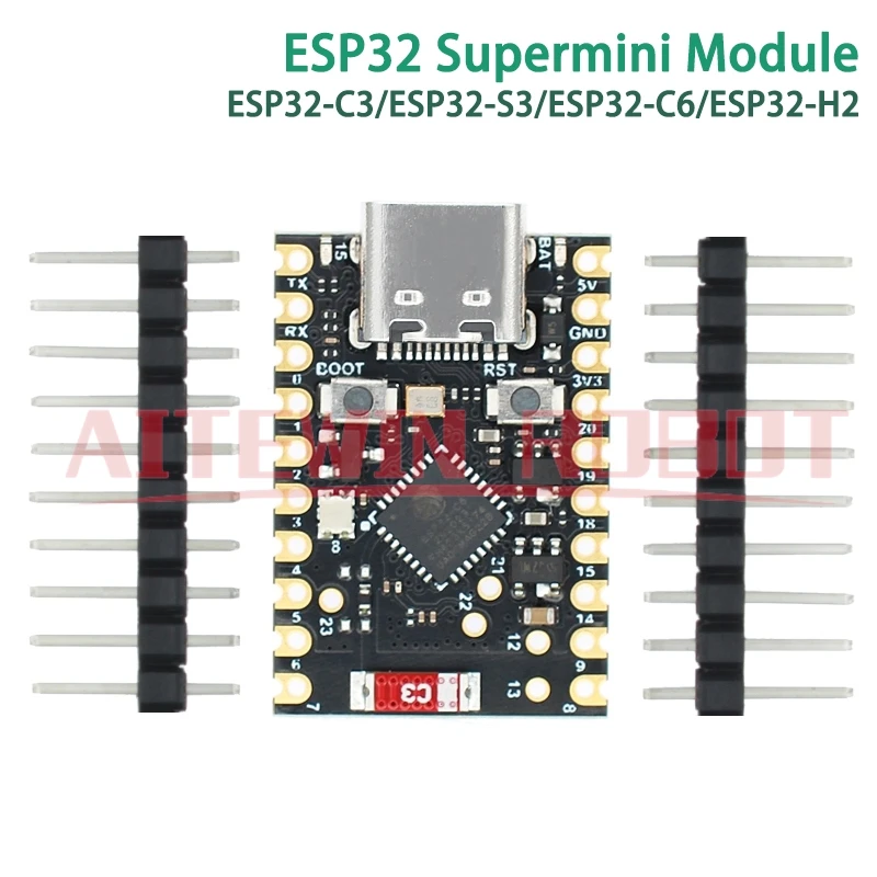 AITEWIN ROBOTER ESP32 SuperMini Entwicklungsboard ESP32 C3/ESP32 S3/ESP32 C6/ESP32 H2 Entwicklungsboard ESP32 WiFi Bluetooth Image