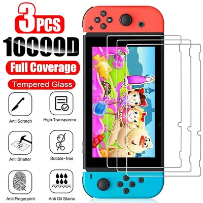 /3pcs gehärtetes Glas für Nintendo Switch oled 3 Stück Displays chutz folie für Nintendo Switch Switch Lite Schutz glas
