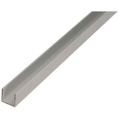 ALBERTS U-Profil, Alu silber elox., LxBxHxS 1000 x 20 x 20 x 1,5 mm