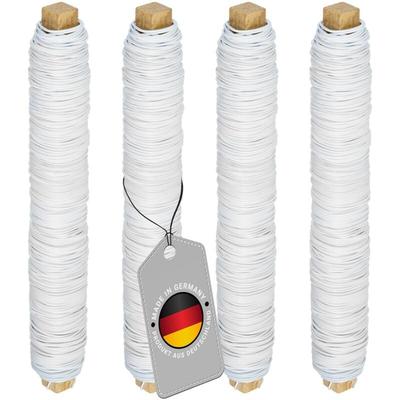 Bindedraht verzinkt Blumendraht Wickeldraht Floristendraht 35m Farbe Weiss