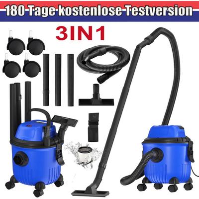 Nass & Trocken Kanister Staubsauger 2000W 15L Reinigung Blasen 3IN1 Staubsauger Image