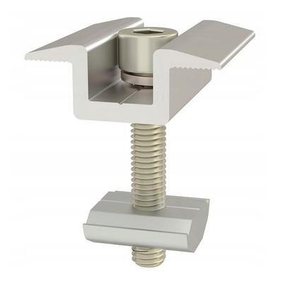 Mittelklemme 40mm + T-Nut Set Photovoltaik-Module Solar pv alu Image