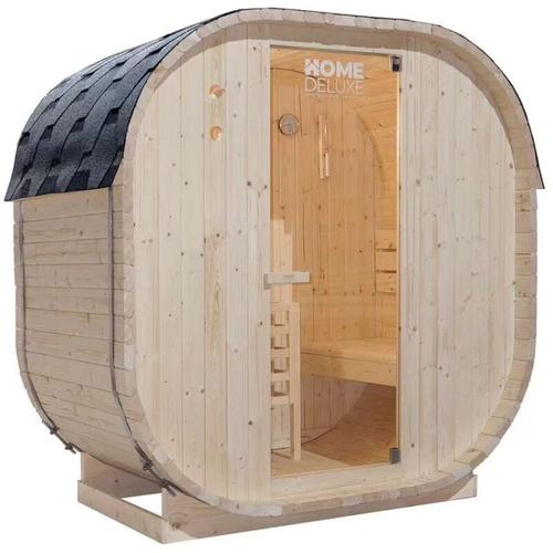 Home Deluxe - Outdoor Sauna cube Größe: m Sauna Outdoor-Sauna Holzsauna Im