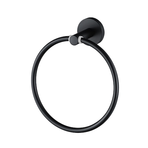 Handtuchhalter, neues Design, zeitgenössischer Edelstahl-Badetuchring, Wandmontage Image