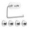 Selbstklebender Toilettenpapierhalter und 4-teiliges Kleiderhaken-Edelstahl-Badezimmer-Accessoire-Set zur Wandmontage