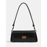 Women's Tote Baguette Bag PU Leather Office Shopping Daily Buckle Large Capacity Durable Solid Color Black White Brown