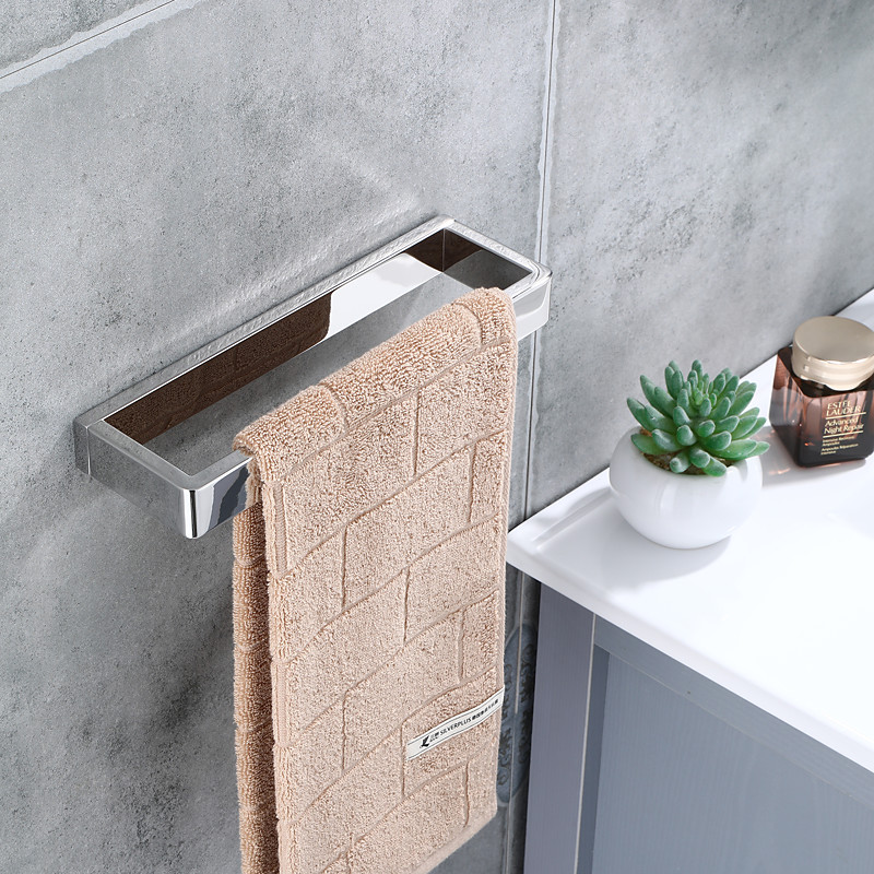 Bathroom Accessory Set 304 Stainless Steel 3-Piece Towel Rack, Towel Ring, Toilet Paper Rack,Bright Silvery