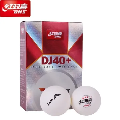 6 Pcs/Box DHS WTT Ping Pong Balls DJ40+ Official Table Tennis Games Use 3 Star Table Tennis Balls