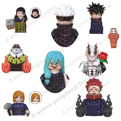 Jujutsu Kaisen Anime Accessories Building Blocks Action Figure Gojo Satoru Itadori Yuji Fushiguro