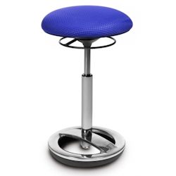 Topstar Wellnessstuhl / Hocker SITNESS HIGH BOB chrom / blau Image