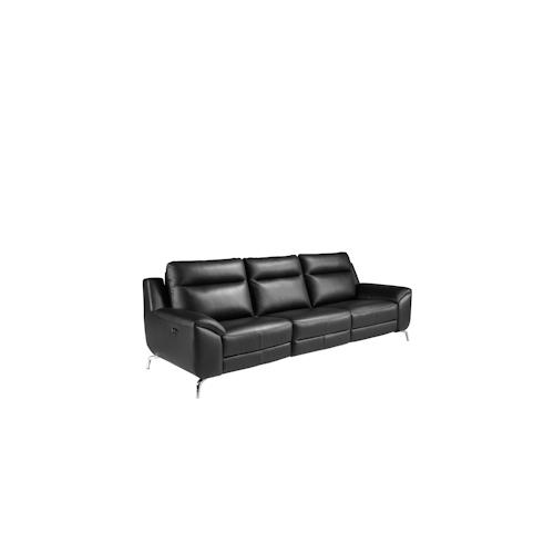 AC ANGEL CERDÁ Angel Cerdá 3-Sitzer Leder Relaxsofa schwarz 6194C